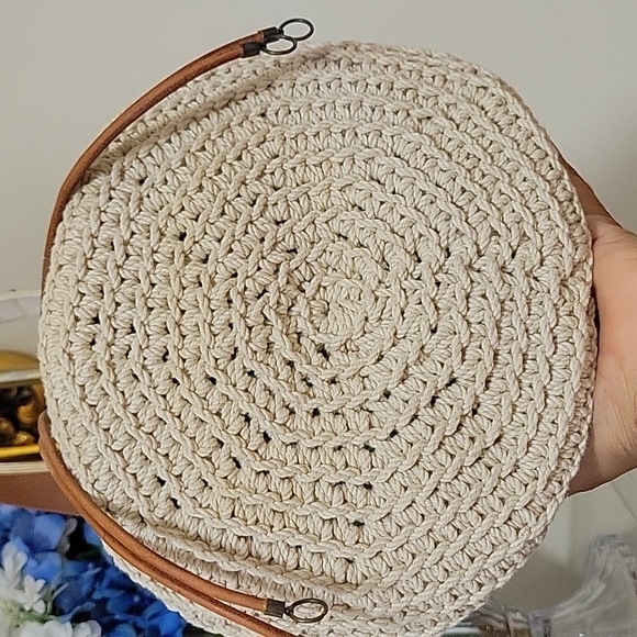 CROCHETANDLEATHERDRAWSTINGBAG 🥰🤗 - Picture 10 of 16